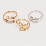 Personalized DoubIe Hera Cincin