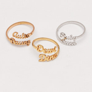 Personalized DoubIe Hera Cincin